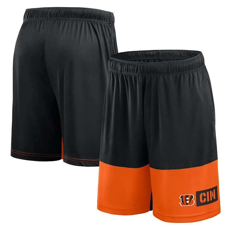 Men's Logo Athletic Black Cincinnati Bengals Best of the Best Shorts