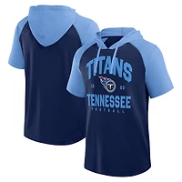 Men's Logo Athletic Navy Tennessee Titans Prime Hoodie T-Shirt