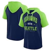 Men's Logo Athletic College Navy Seattle Seahawks Prime Hoodie T-Shirt