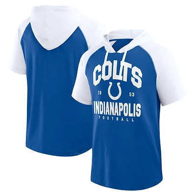 Men's Logo Athletic Royal Indianapolis Colts Prime Hoodie T-Shirt