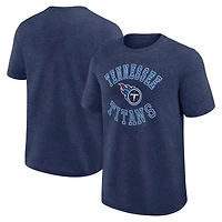 Men's Logo Athletic Heather Navy Tennessee Titans Success T-Shirt
