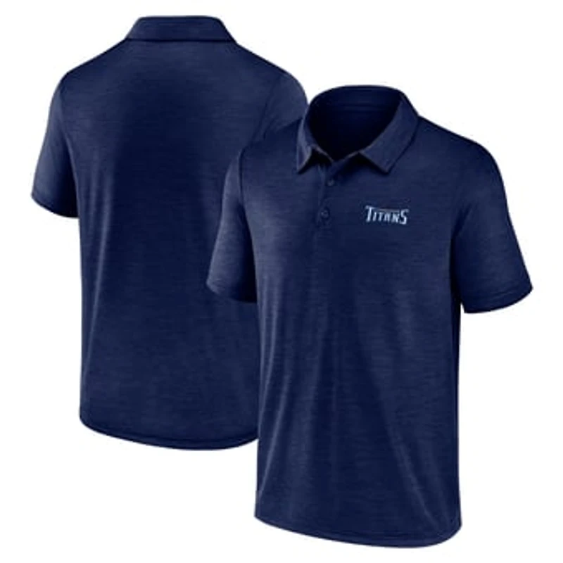 Men's Logo Athletic Navy Tennessee Titans Unstoppable Polo