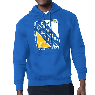Men's Starter Royal Los Angeles Chargers Shield Logo Pullover Hoodie