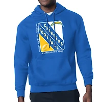 Men's Starter Royal Los Angeles Chargers Shield Logo Pullover Hoodie
