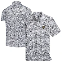 Men's johnnie-O  Black/White Vegas Golden Knights Slapshot Polo