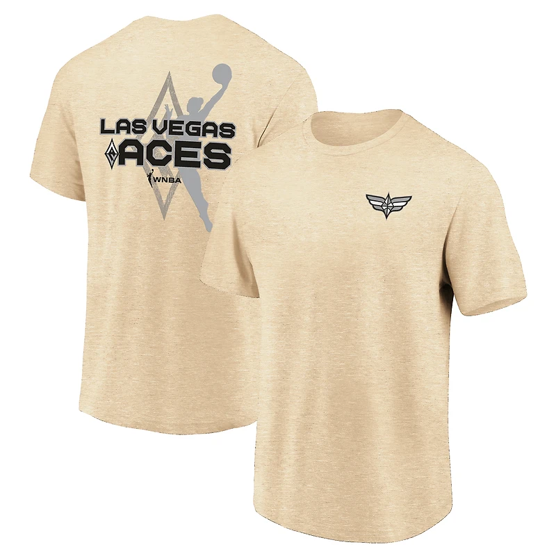Unisex Fanatics Natural Las Vegas Aces Tri-Blend Elite T-Shirt
