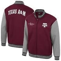 Men's Colosseum Maroon Texas A&M Aggies Ambi-Turner Full-Zip Varsity Jacket
