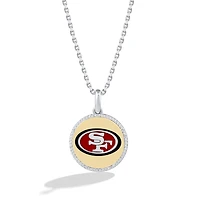 True Fan San Francisco 49ers 1/10 CT. T.W. Diamond Enamel Disc Necklace