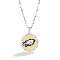 True Fan Philadelphia Eagles 1/10 CT. T.W. Diamond Enamel Disc Necklace