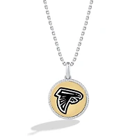 True Fan Atlanta Falcons 1/10 CT. T.W. Diamond Enamel Disc Necklace