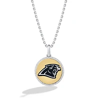 True Fan Carolina Panthers 1/10 CT. T.W. Diamond Enamel Disc Necklace