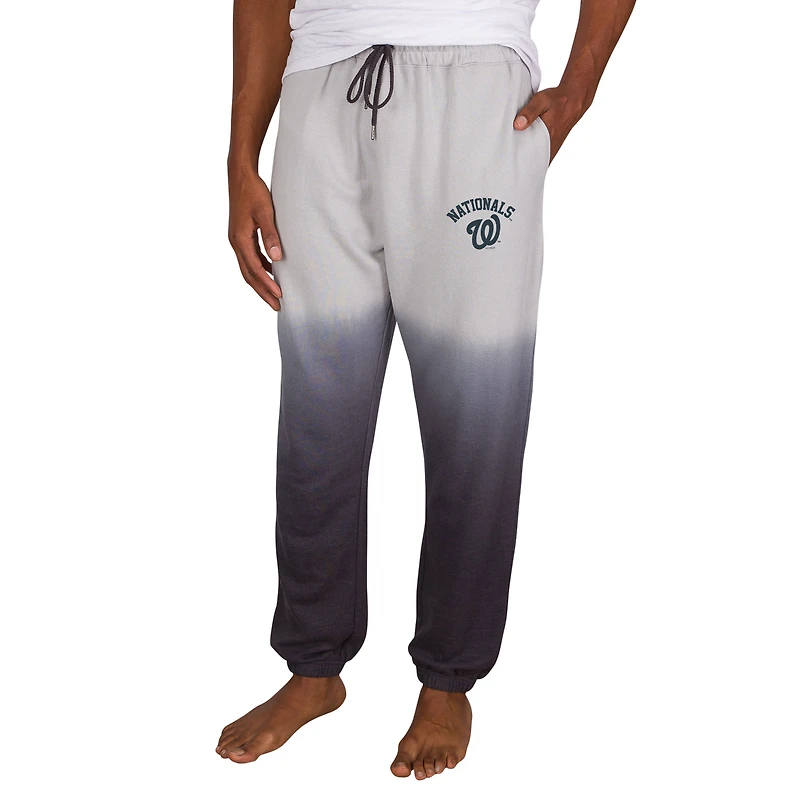 Men's Concepts Sport Gray/Charcoal Washington Nationals Dusk Dip Dye Lightweight French Terry Lounge Pants