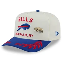 Men's New Era Cream/Royal Buffalo Bills 2025 NFL Draft A-Frame 59FIFTY Fitted Hat