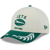Men's New Era /Green New York Jets 2025 NFL Draft 9FORTY A-Frame M-Crown Adjustable Hat