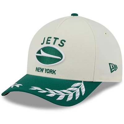 Men's New Era /Green New York Jets 2025 NFL Draft 9FORTY A-Frame M-Crown Adjustable Hat