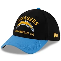 Men's New Era  Black/Powder Blue Los Angeles Chargers 2025 NFL Draft 39THIRTY Flex Hat