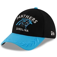 Men's New Era  Black/Blue Carolina Panthers 2025 NFL Draft 39THIRTY Flex Hat