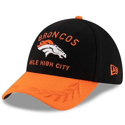 Men's New Era  Black/Orange Denver Broncos 2025 NFL Draft 39THIRTY Flex Hat
