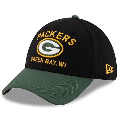 Men's New Era  Black/Green Green Bay Packers 2025 NFL Draft 39THIRTY Flex Hat