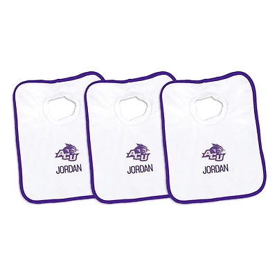 Infant Chad & Jake Abilene Christian University Wildcats Personalized 3-Pack Bib Set