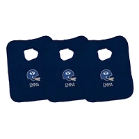 Infant Chad & Jake BYU Cougars Personalized 3-Pack Bib Set