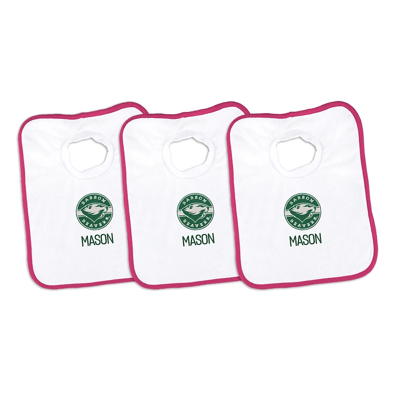 Infant Chad & Jake Babson Beavers Personalized 3-Pack Bib Set