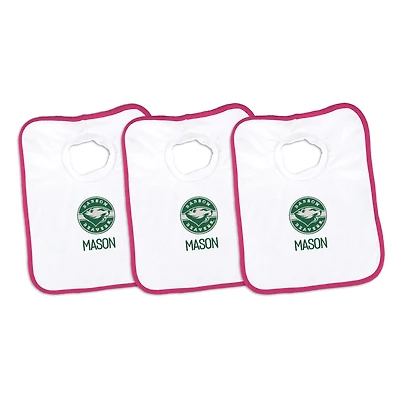 Infant Chad & Jake Babson Beavers Personalized 3-Pack Bib Set