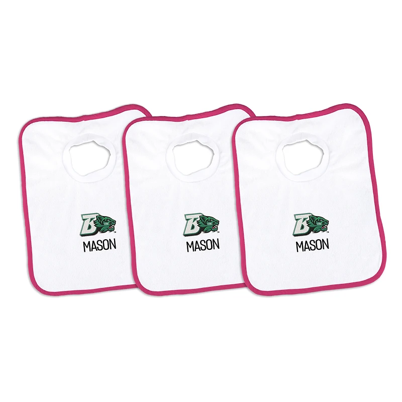 Infant Chad & Jake Binghamton Bearcats Personalized 3-Pack Bib Set