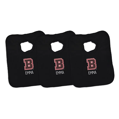 Infant Chad & Jake Brown Bears Personalized 3-Pack Bib Set