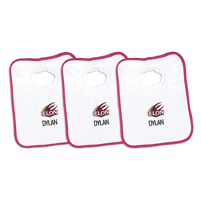 Infant Chad & Jake Elon Phoenix Personalized 3-Pack Bib Set