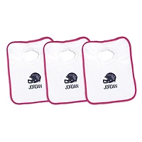 Infant Chad & Jake Florida Atlantic Owls Personalized 3-Pack Bib Set
