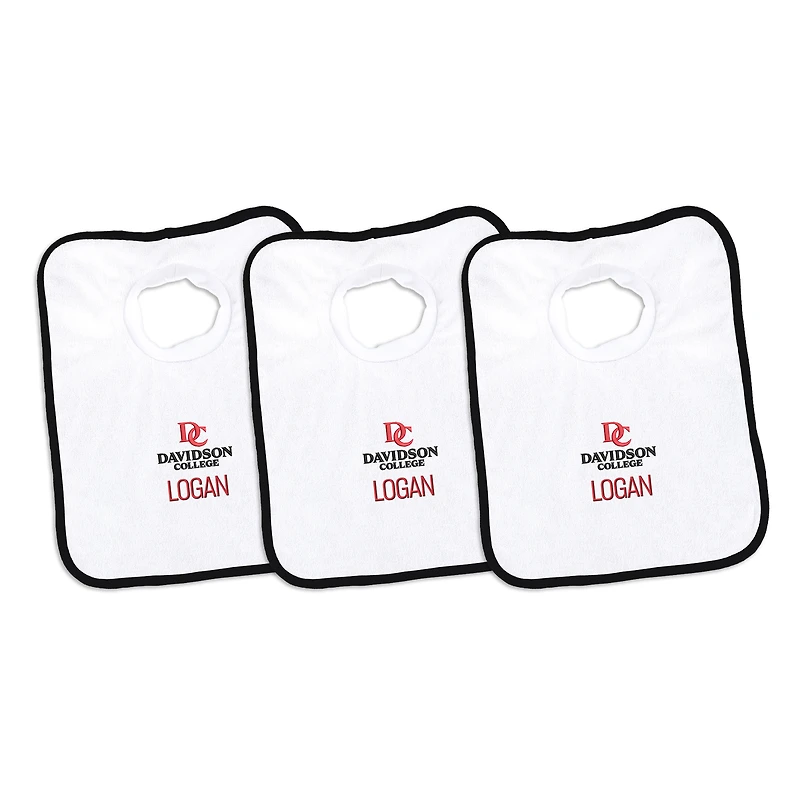 Infant Chad & Jake Davidson Wildcats Personalized 3-Pack Bib Set
