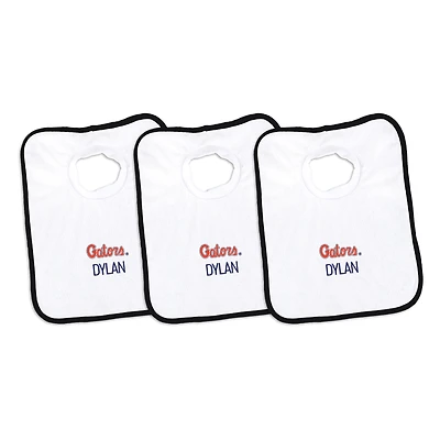Infant Chad & Jake Florida Gators Personalized 3-Pack Bib Set
