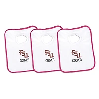 Infant Chad & Jake Florida State Seminoles Personalized 3-Pack Bib Set