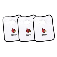 Infant Chad & Jake Louisville Cardinals Personalized 3-Pack Bib Set