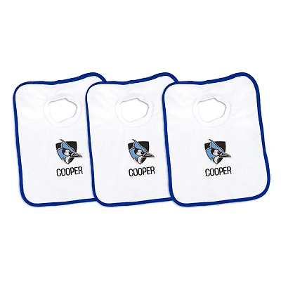 Infant Chad & Jake Johns Hopkins Blue Jays Personalized 3-Pack Bib Set