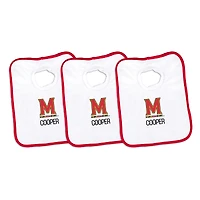 Infant Chad & Jake Maryland Terrapins Personalized 3-Pack Bib Set