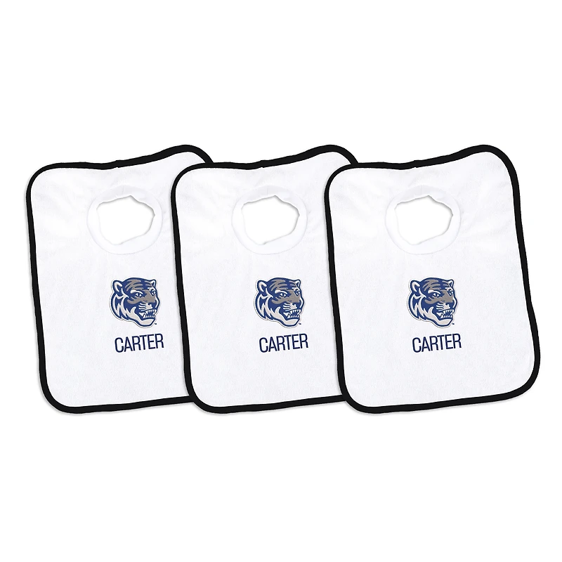 Infant Chad & Jake Memphis Tigers Personalized 3-Pack Bib Set