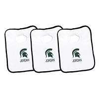 Infant Chad & Jake Michigan State Spartans Personalized 3-Pack Bib Set
