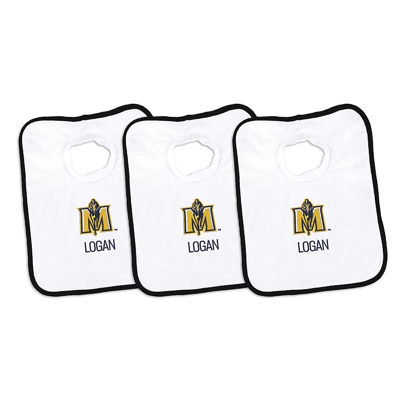 Infant Chad & Jake Murray State Racers Personalized 3-Pack Bib Set