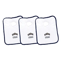 Infant Chad & Jake Mount St. Mary's Mountaineers Personalized 3-Pack Bib Set