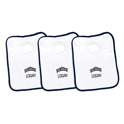 Infant Chad & Jake Mount St. Mary's Mountaineers Personalized 3-Pack Bib Set