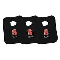 Infant Chad & Jake Syracuse Orange Personalized 3-Pack Bib Set