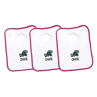 Infant Chad & Jake Tulane Green Wave Personalized 3-Pack Bib Set