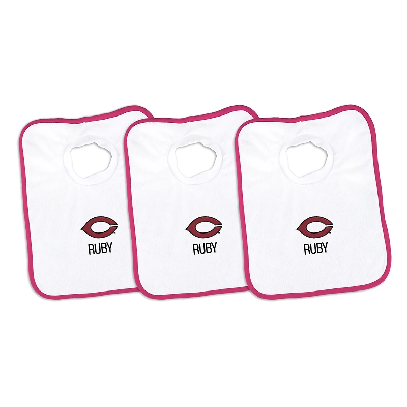 Infant Chad & Jake UChicago Maroons Personalized 3-Pack Bib Set