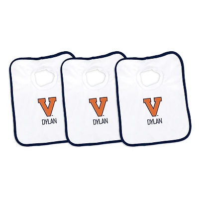Infant Chad & Jake Virginia Cavaliers Personalized 3-Pack Bib Set