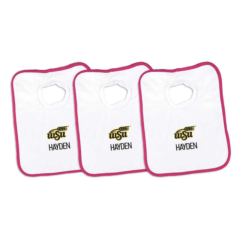 Infant Chad & Jake Wichita State Shockers Personalized 3-Pack Bib Set