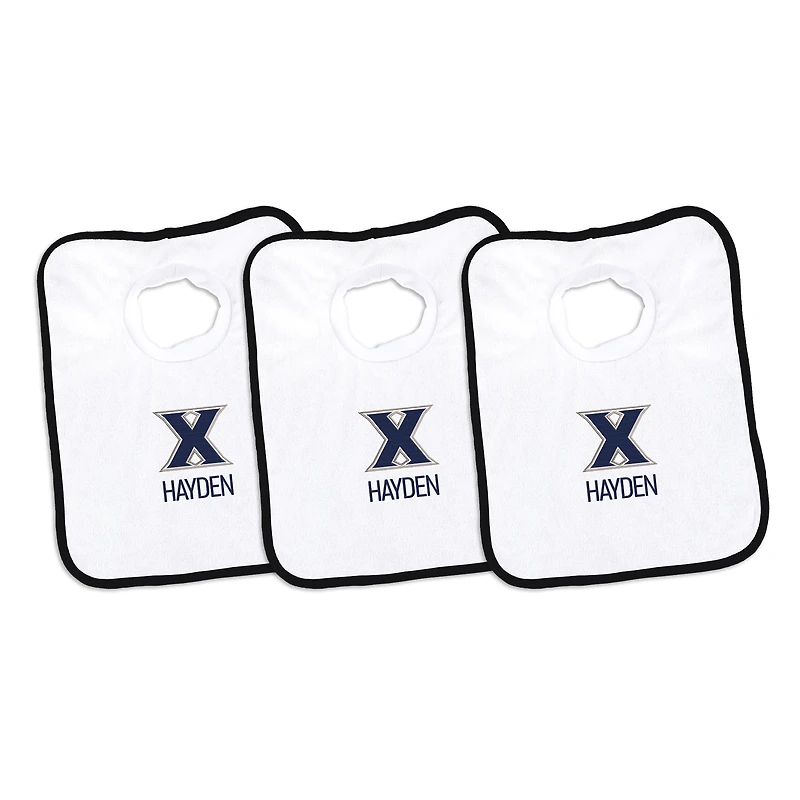Infant Chad & Jake Xavier Musketeers Personalized 3-Pack Bib Set