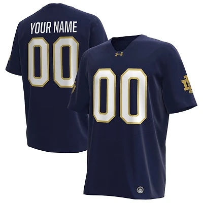 Men's Under Armour Navy Notre Dame Fighting Irish Custom Replica Football Jersey