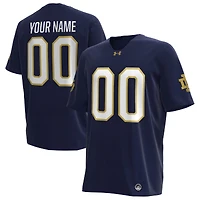 Men's Under Armour Navy Notre Dame Fighting Irish Custom Replica Football Jersey